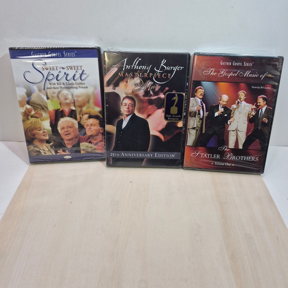 Gaither Gospel DVD Lot Statler Brothers Anthony Burger Sweet Sweet Spirit NEW
